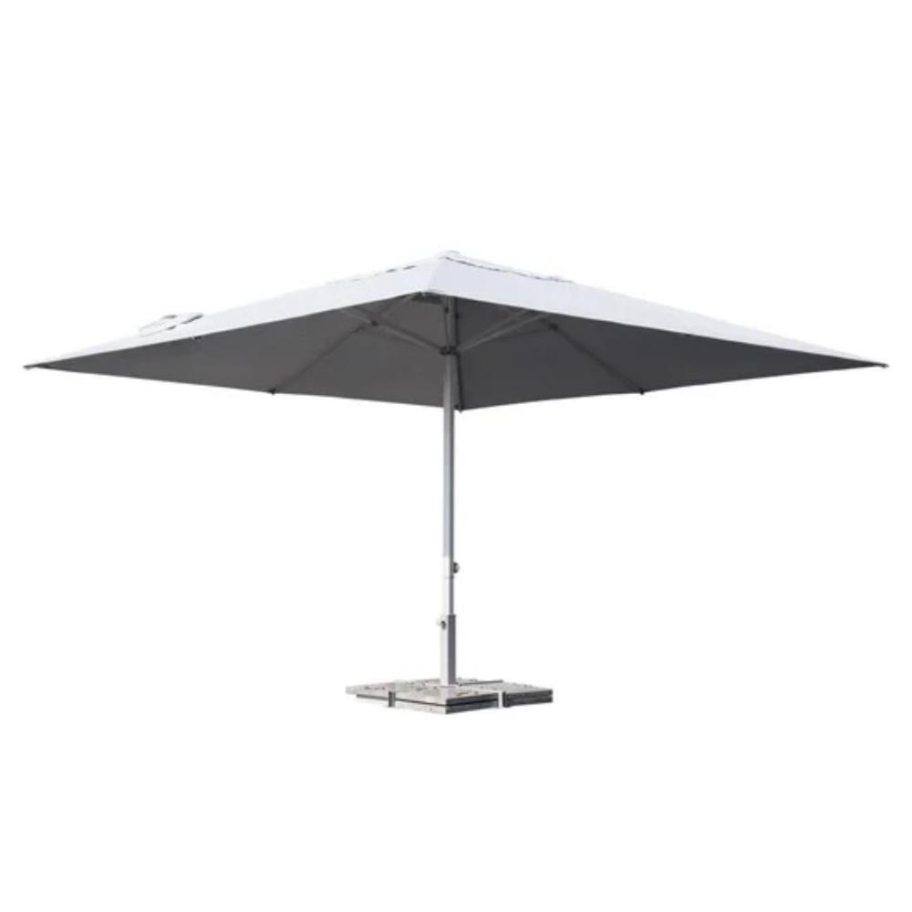 Naterial Sombra Center Umbrella 4x4m Light Grey