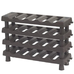 Wine rack with 4 shelves in polypropylenee, L 715 x P 220 x H 495 mm.