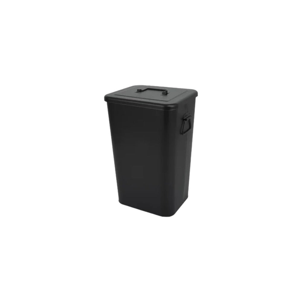 Delinia Dustbin with lid 26L Black