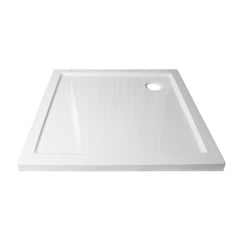 *Sensea Essential Acrylic Square Shower Tray 90 X 90Cm - White Glossy