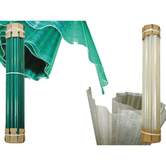 Flexible Corrugated Fiber Panel 250cm - Green (Sold by the Meter)