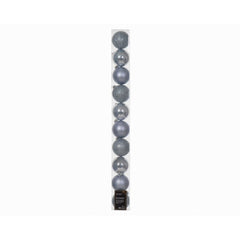 Decoris Shatterproof Baubles Box of 10 Pieces 6cm - Hazy Blue