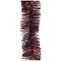 Decoris Tinsel Garland Shiny 7 x 270cm - Oxblood