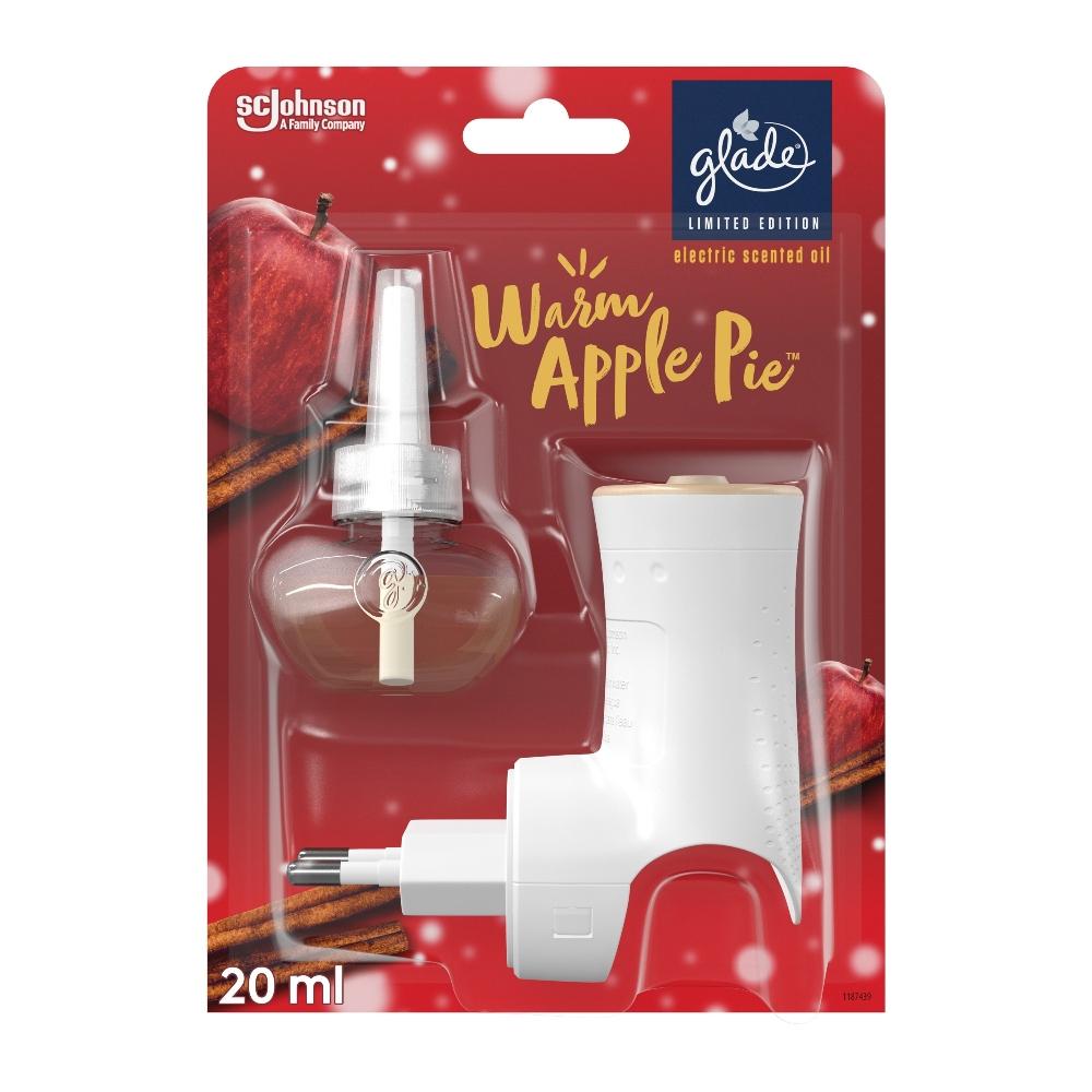 Glade Plug In Air Freshener Holder and Refill 20ml Warm Apple Pie