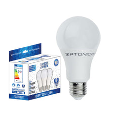 Optonica Led Bulbs A60 8.5W E27 806LM 6000K - 3 Pack