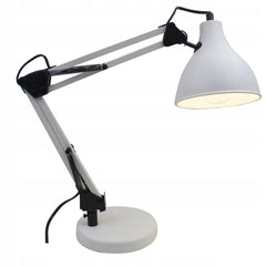 Inspire Ennis Desk Lamp E27 55cm - Metal White