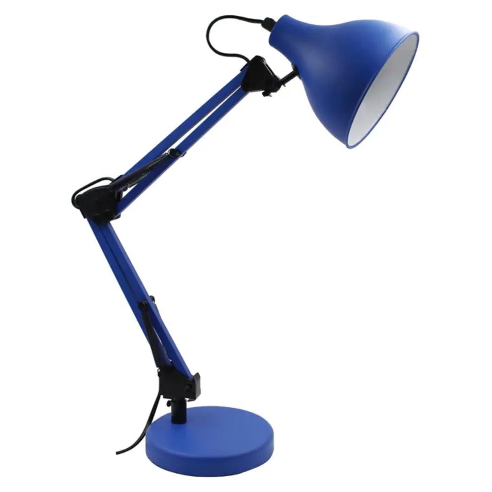 Inspire Ennis Desk Lamp E27 55cm - Metal Blue