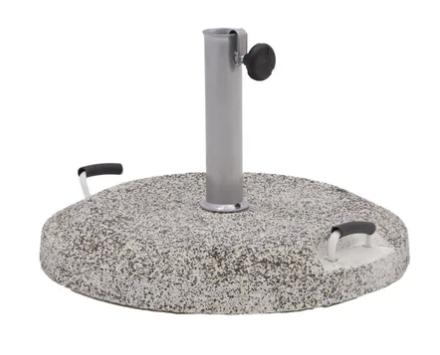 Naterial Umbrella Base 45kg Round Cioncrete With Handle D60cm Granit Effect