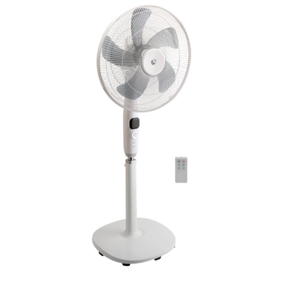 Equation Silent Stand Fan 40Cm 25W - White With Lcd Display