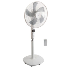 Equation Silent Stand Fan 40Cm 25W - White With Lcd Display