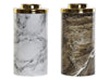 *Vase Aluminium 10X10X19 Faux Marble 2 Mod.