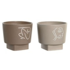 *Flowerpot Stand Ceramic 15,5X15,5X14 2 Mod.