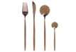 Idecor Cutlery Set of 4 Pieces - Bronze