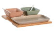 *Aperitif Set 6 Porcelain Bamboo 24X23,5X1,5