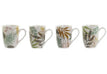 *Mug Porcelain 11,5X8,3X10,5 340Ml Leaves 4 Mod.