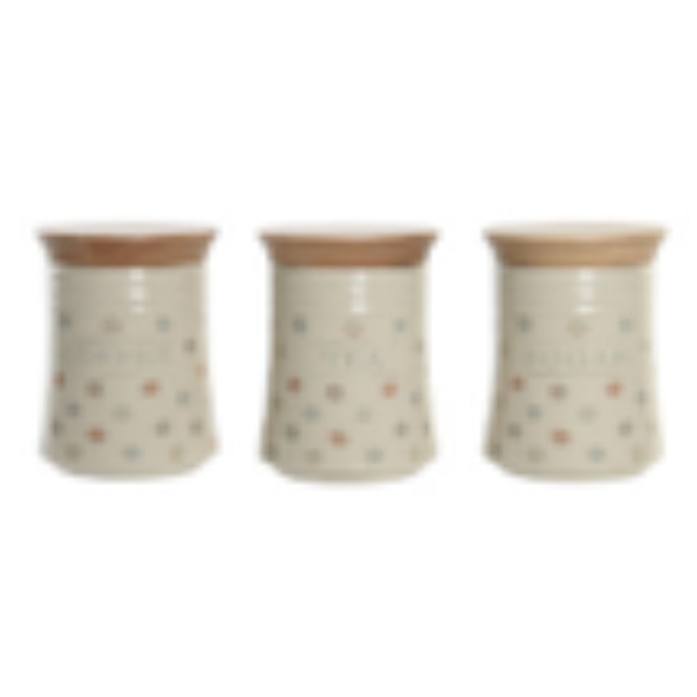 iDecor Stoneware Bamboo Pot 10 x 10 x 16cm - Little Dots