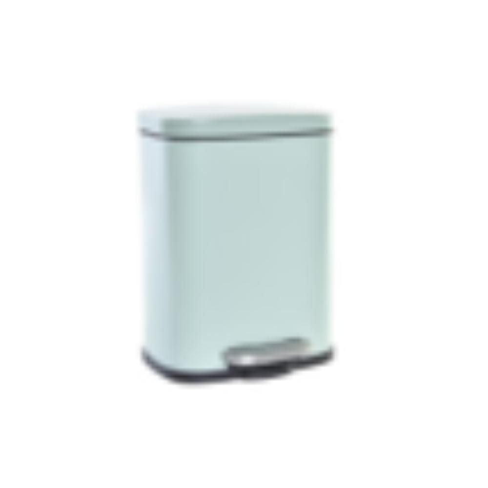 iDecor Metal Paper 5.5L Bin 21 x 15 x 29cm with Slow Enclosure - Mint