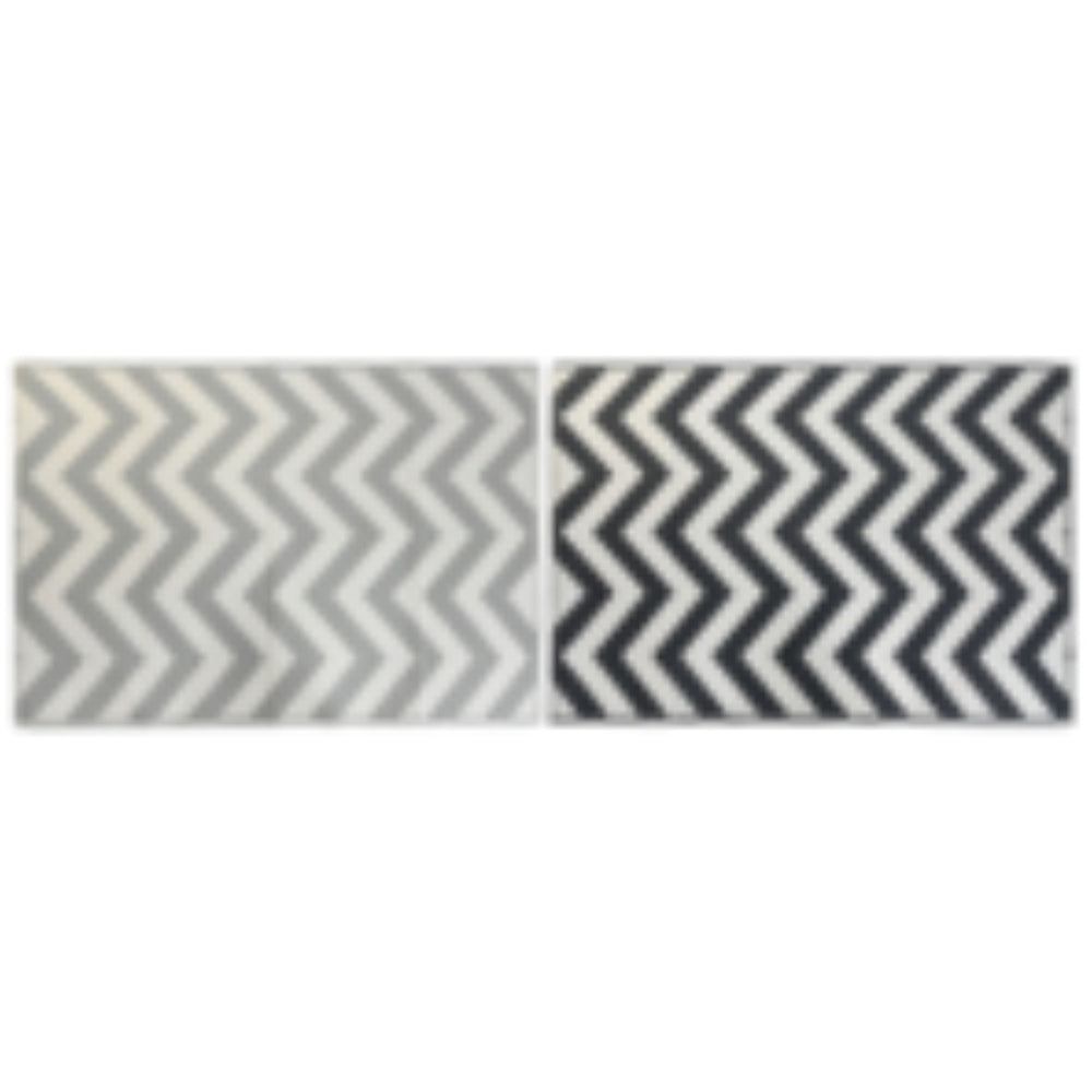 iDecor Geometric Carpet 120 x 180 x 1cm - Grey or Black