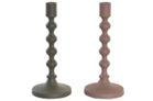 iDecor Aluminium Candle Holder 10.5 x 10.5 x 23.5cm - Brown or Pink