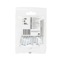 Standers Hammer-In Plugs With Screws 6 X 60Mm - 10 Pieces