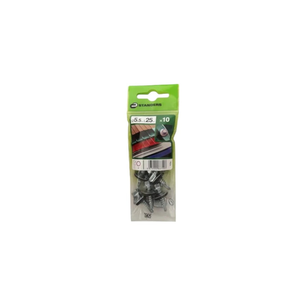 Standers Self Drilling Screws Hex WZP 5.5 x 2- 20 Pieces