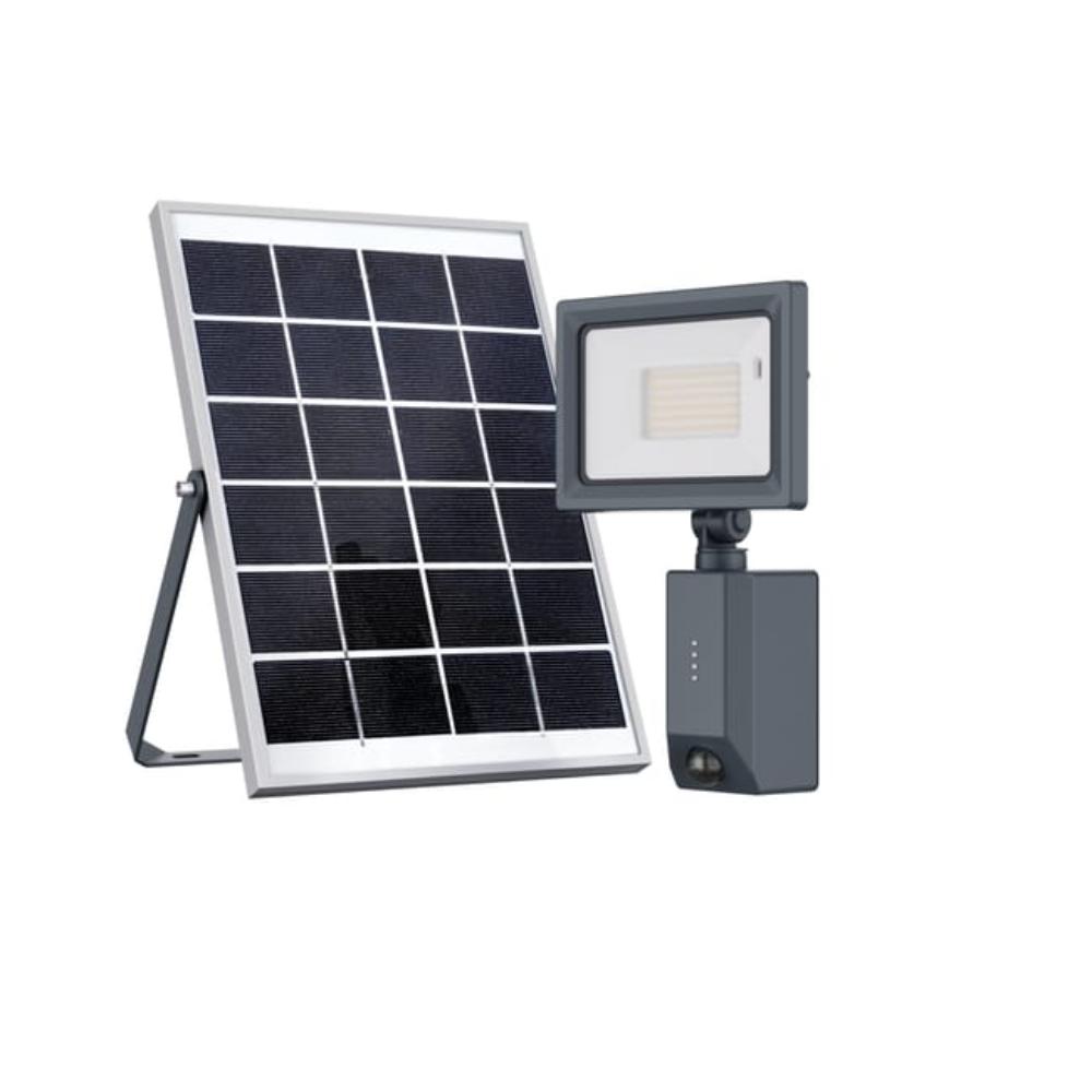Inspire Yonkers Solar Floodlight 1000LM 4000K IP54 - Black