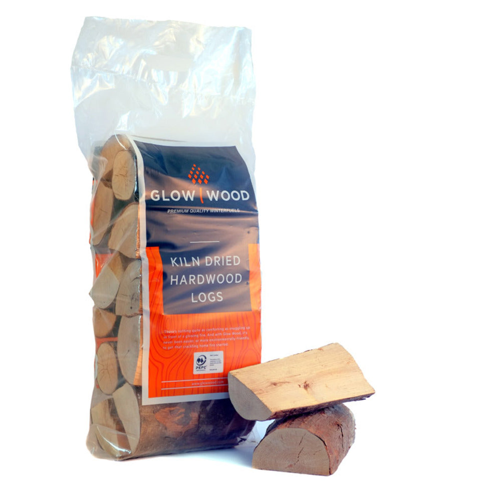 Glow Wood Kiln Dried Hardwood Firewood 7/8kg Bag