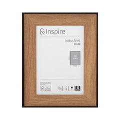 Inspire Industriel Photo Frame 13x18cm Walnut