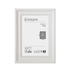 Inspire Charm Photo Frame 10x15 cm White