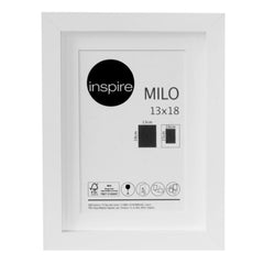 Inspire Milo Photo Frame 13x18cm White MDF