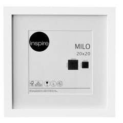 Inspire Milo Photo Frame 20X20cm White