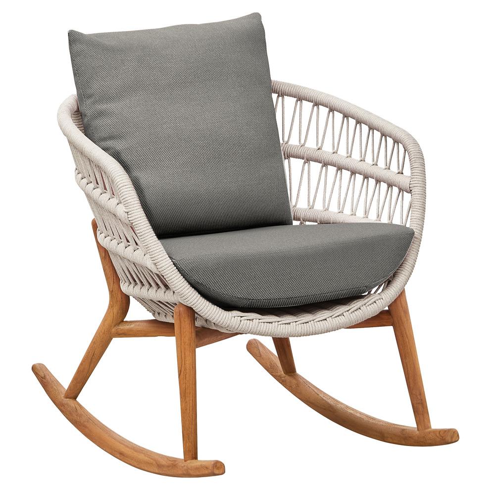 HiGold Vasca Rocking Chair - Beige/Grey