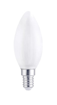 Lexman Led Bulb C35 5.9W E14 2700K 806LM with Filament 3 Pack - Milky