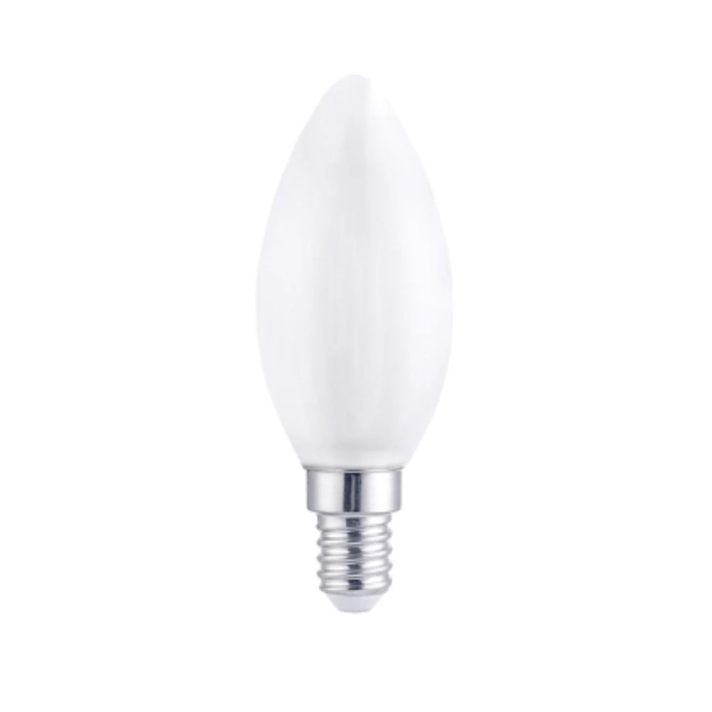 Lexman Led Bulb C35 5.9W E14 4000K 806LM with Filament 3 Pack - Milky