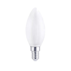 Lexman Led Bulb C35 5.9W E14 4000K 806LM with Filament 3 Pack - Milky