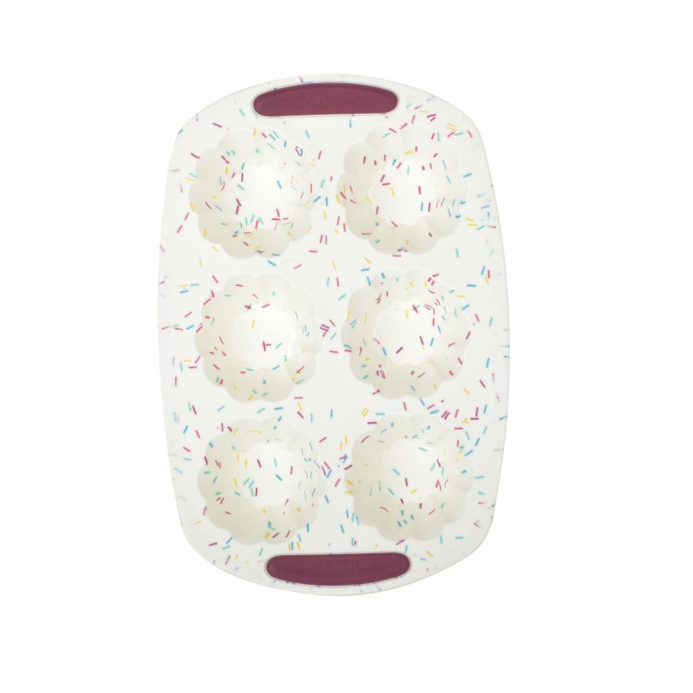 Silicone muffin mould 30X20,5cm, beige