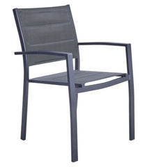 Naterial Orion Beta Dining Armchair Padded Anthracite