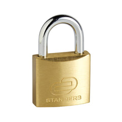 Standers 1 Inside/Outside My House Key Padlock Short Shackle 30Mm, Brass,