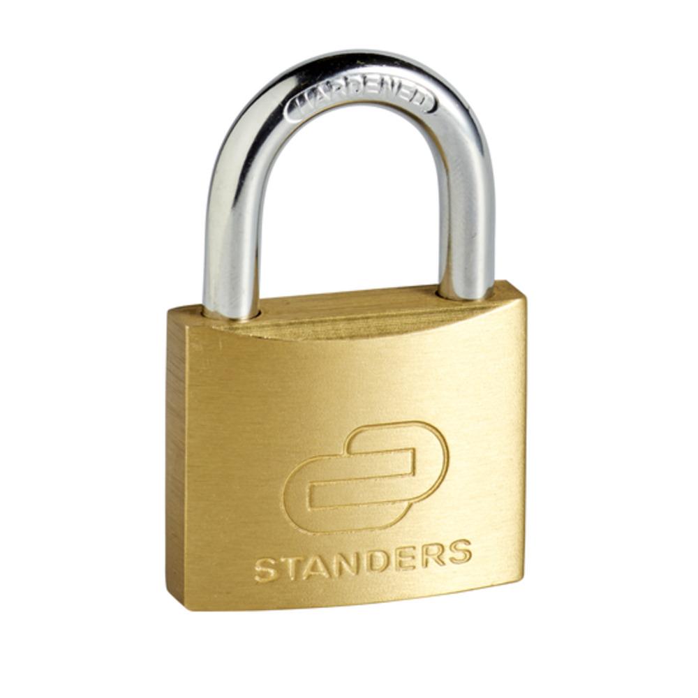 Standers 1 Inside/Outside My House Key Padlock Short Shackle 40Mm, Brass,