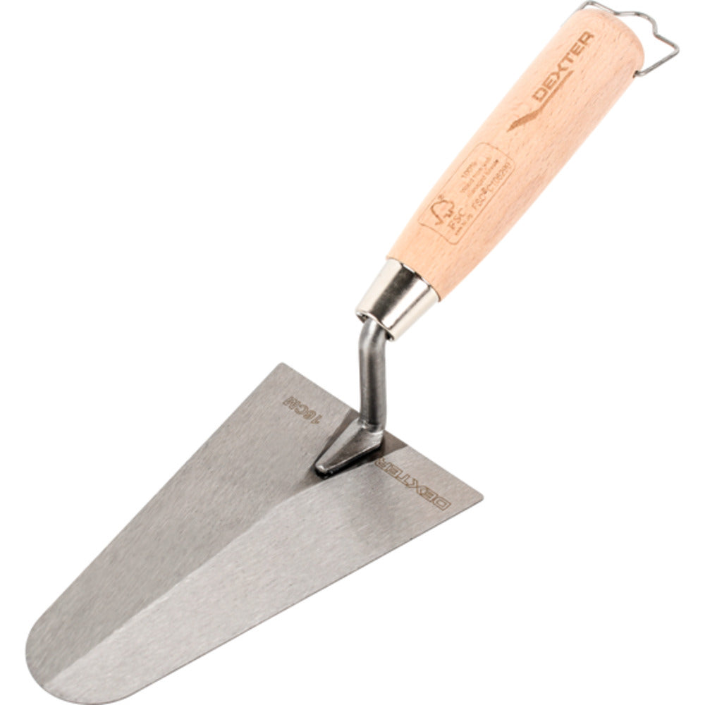 Dexter Round Trowel Wood Handle 160Mm,