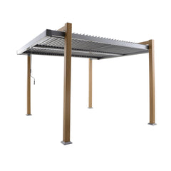 Naterial Odyssea Easy Pergola 360x320cm Wood Effect,