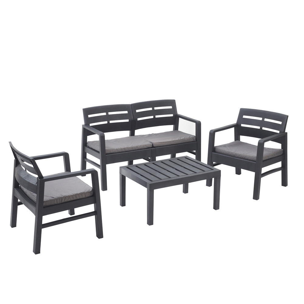 Ipae-Progarden Java Set With Cushions Anthracite