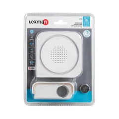 Lexman Doorchime Kit Wireless,Plug With Battery Button White,