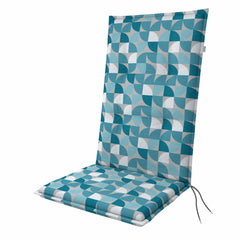 Doppler Living High-Back Chair Cushion 119 x 48 x 6cm - Blue