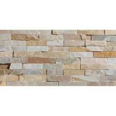 Stegu Ivory Natural Stone Wall Cladding 10x36x1.2cm - 0.43m2 Per Box (12pcs)