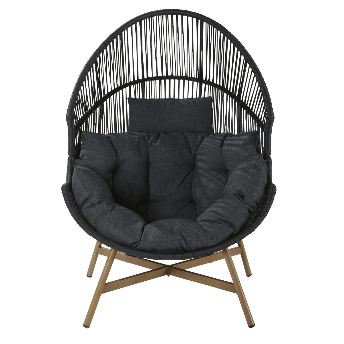 Naterial Atys Achat Chair 100x98x142cm Dark Grey,