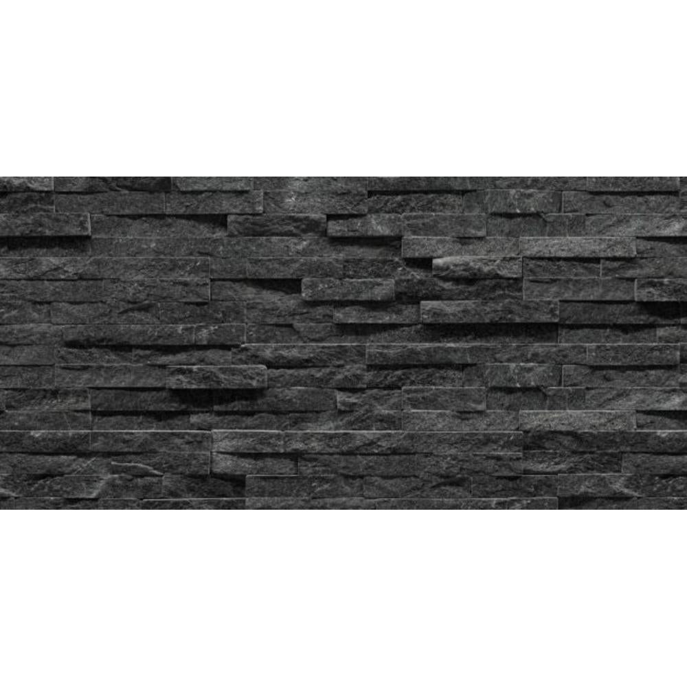 Stegu Nero Natural Stone Wall Cladding 10x36x1.2cm - 0.43m2 Per Box (12pcs)