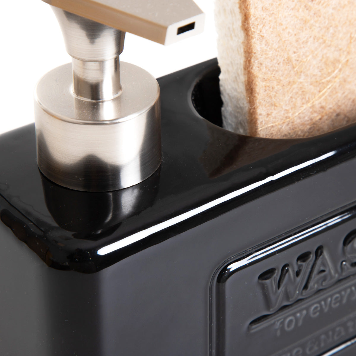 Homla Jasai Soap Dispenser 18 x 16cm - Black