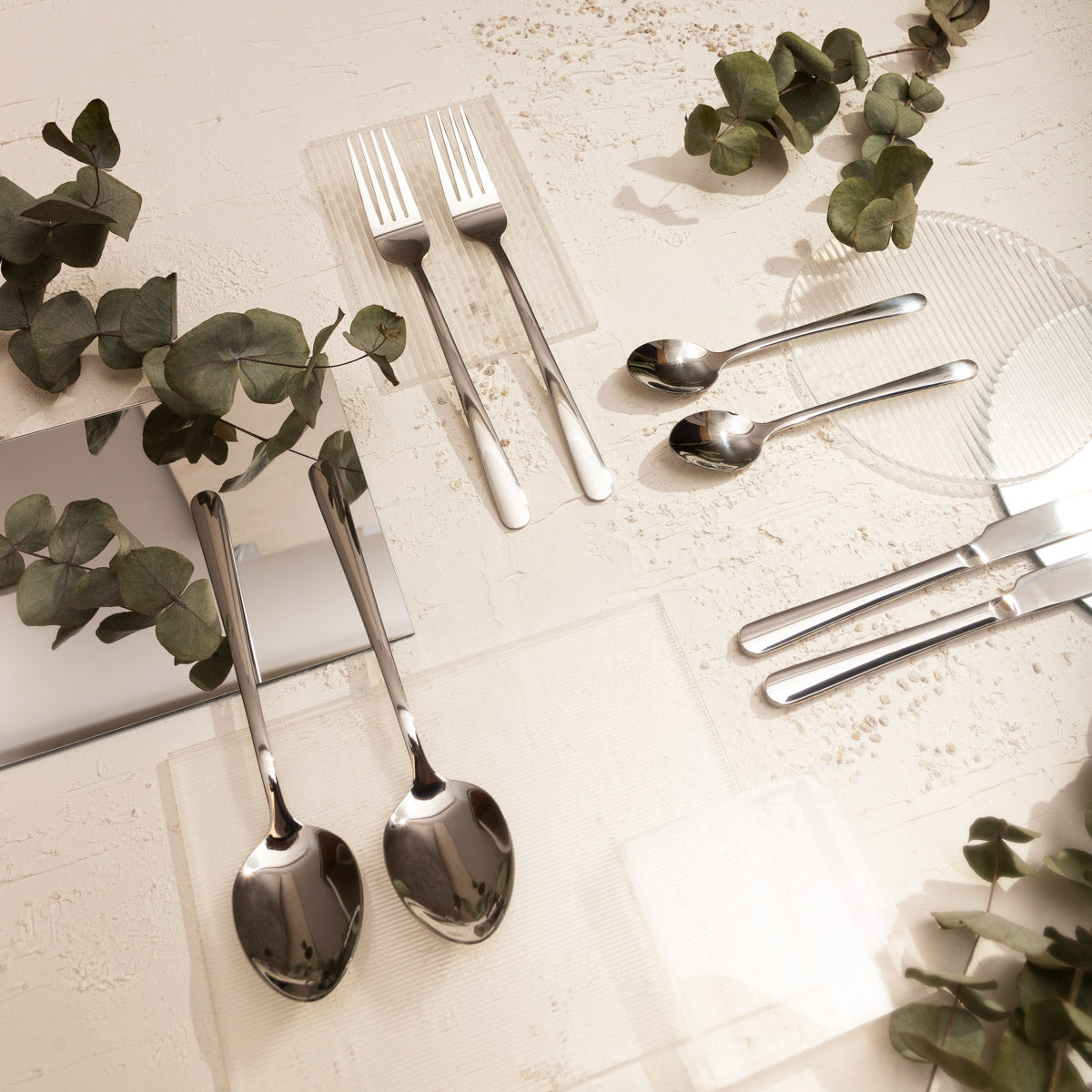 Homla Lugano Cutlery Set of 24 Pieces - Silver