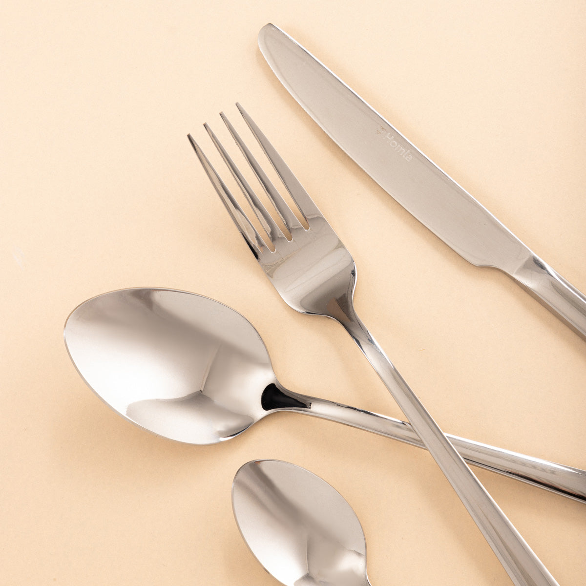 Homla Lugano Cutlery Set of 24 Pieces - Silver